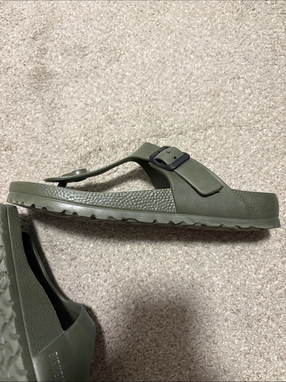 Birkenstock Olive Green EVA Thong Sandals - Picture 3 of 5